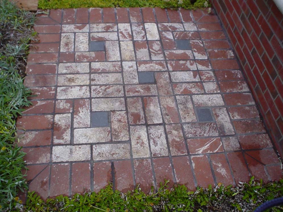 Grouted Brick with Border Band