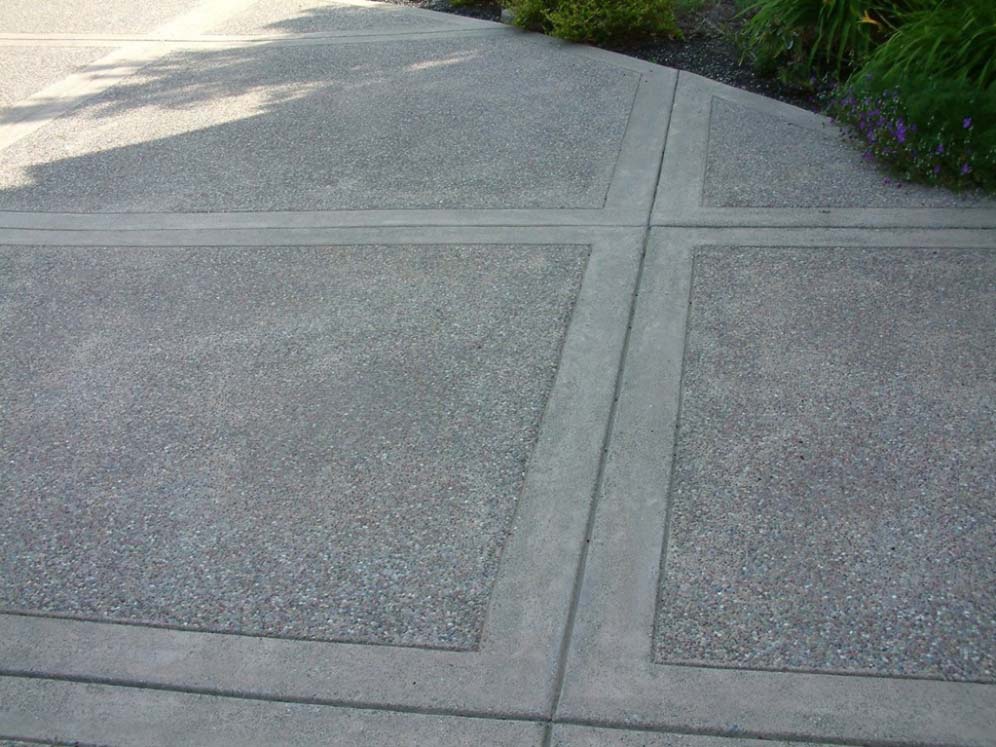 Exposed Aggregate Concrete Tooled Edge